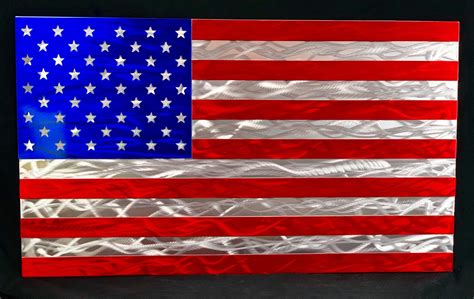 american flag sheet metal|large metal american flag sign.